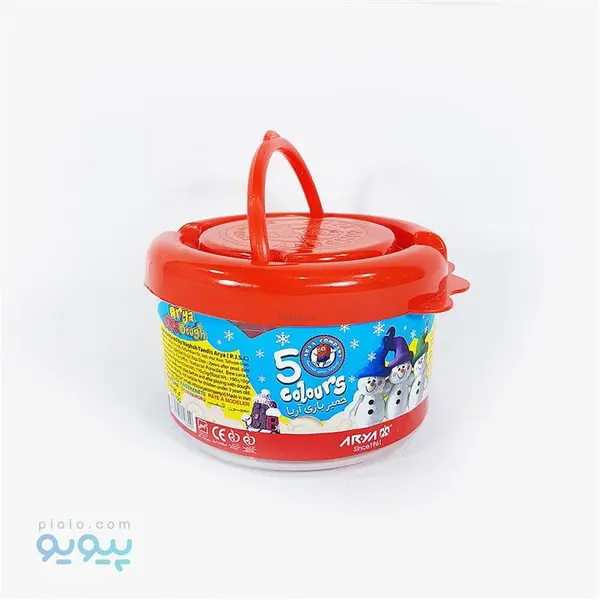 خمیر بازی سطلی 5 رنگ آریا مدل 1062 - 6