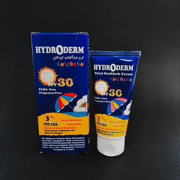 کرم ضد آفتاب کودکان هیدرودرم مدل Children SPF30 حجم 50 میلی لیتر Hydroderm Children SPF30 Total Sunblock Cream SPF30 50ml - 5