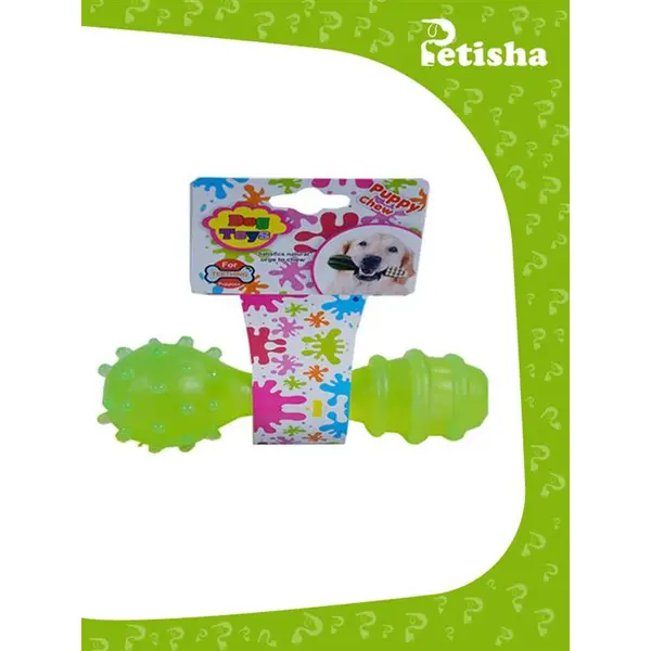 اسباب بازی دندانی طرح دمبل و گرز مخصوص سگ dog toys - 3