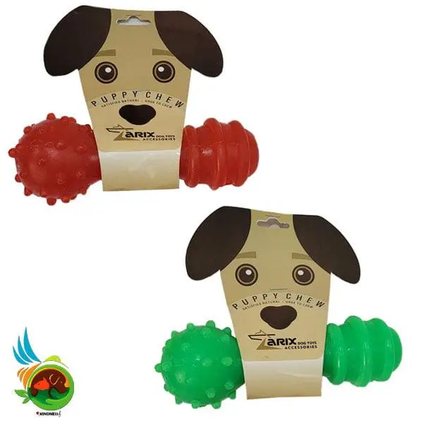 اسباب بازی دندانی طرح دمبل و گرز مخصوص سگ dog toys - 2