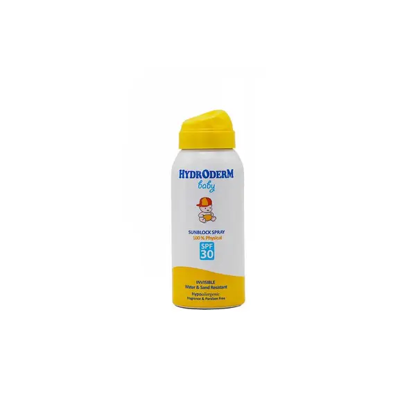 اسپری ضد آفتاب کودکان هیدرودرم SPF30 حجم 100 میلی‌لیتر