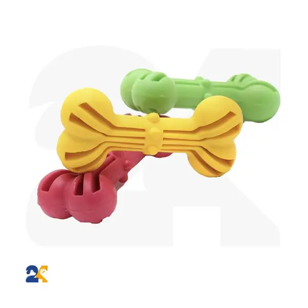 اسباب بازی دندانی سگ مدل استخوان شیاردار TOY2 - 2