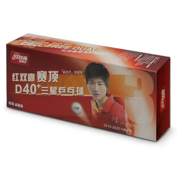 توپ پینگ پنگ دبل هپینس 3 ستاره +ABS D40 (بسته 10 عددی) - 5