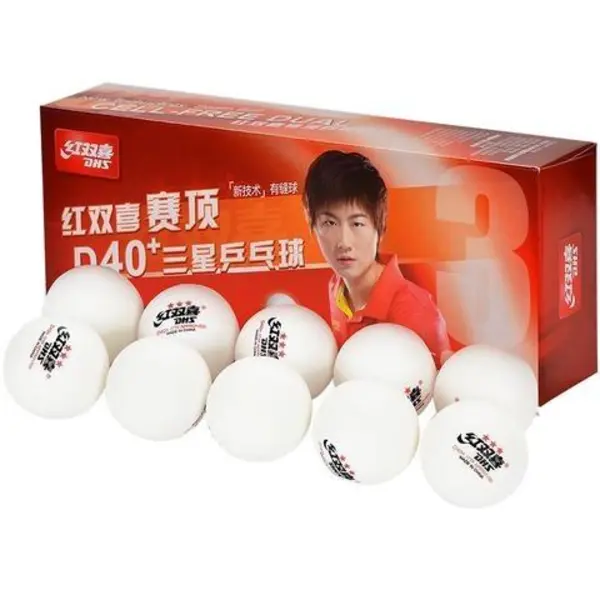 توپ پینگ پنگ دبل هپینس 3 ستاره +ABS D40 (بسته 10 عددی) - 2
