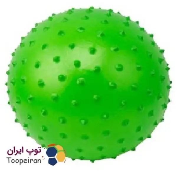 توپ پیلاتس خاردار رنگ سبز سایز 5 - 2