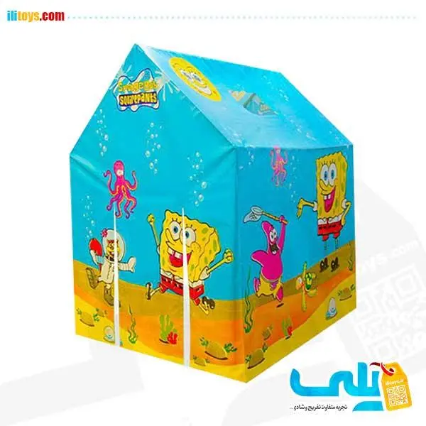 چادر بازی کودک طرح باب اسفنجی مدل Baby tent game 95156 - 6
