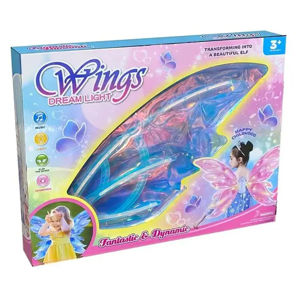 تن پوش مدل بال فرشته چراغدار موزیکال طرح Dream Light کد 813 - 2