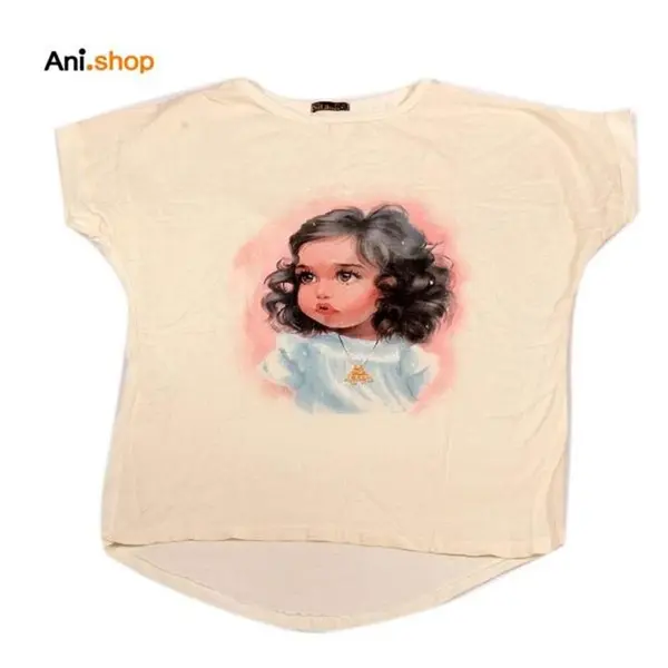 تیشرت نخی طرح بچه dz49