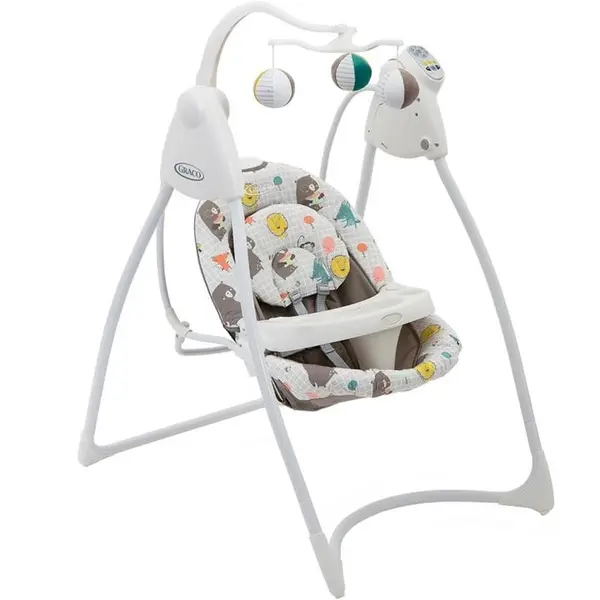 تاب برقی نوزاد گراکو مدل graco swing lovin hug patchwork grey new - 2