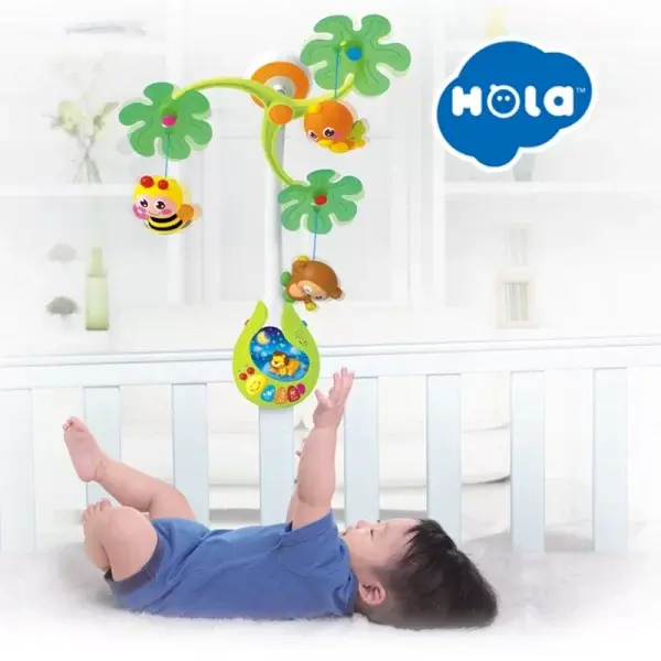 آویز تخت موزیکال کودک و نوزاد  هولی تویز Huile Toys مدل P/818/A - 4