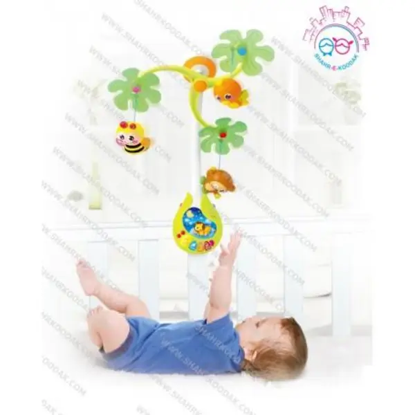 آویز تخت موزیکال کودک و نوزاد  هولی تویز Huile Toys مدل P/818/A - 3