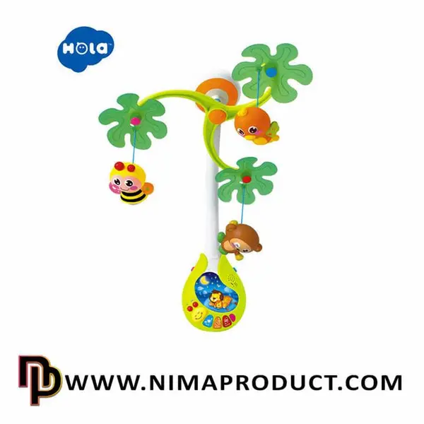 آویز تخت موزیکال کودک و نوزاد  هولی تویز Huile Toys مدل P/818/A - 2