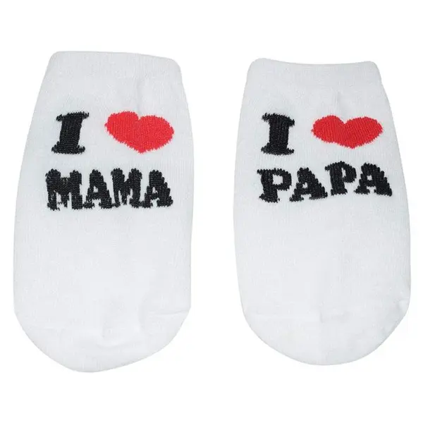 جوراب نوزادی فیلاردی مدل I LOVE MAMA PAPA کد FF-137 - 2