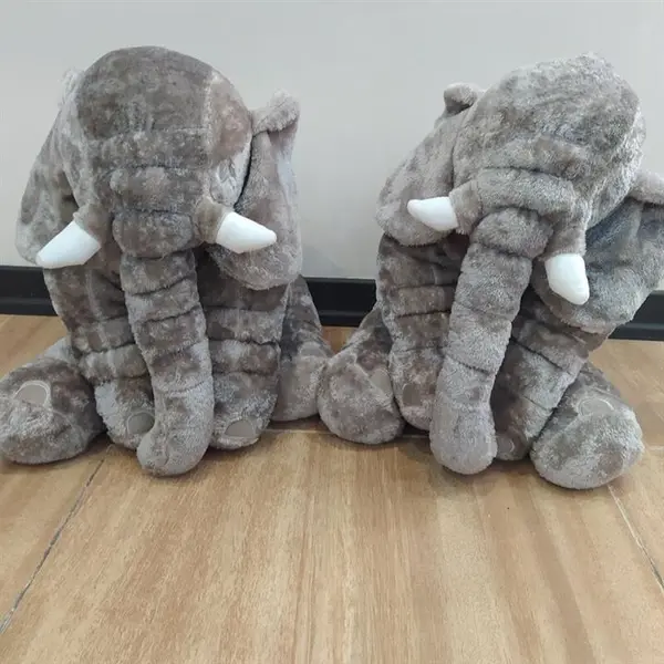 عروسک فیل بالشتی مدل Mommy Elephant ارتفاع 60 سانتی متر - 4