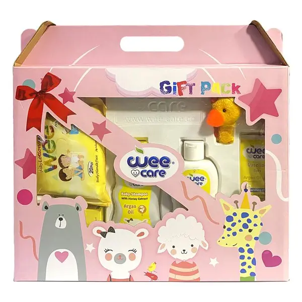 ست شش تیکه بهداشتی نوزادی وی کر Wee Care آبی کد 1717 - 2