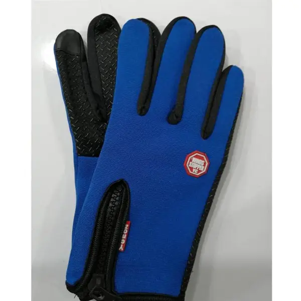 دستکش دوچرخه سواری windstopper آبی - 2