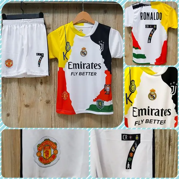 کیت منتخب رونالدو طرح ۲۰۲۶ جنس سوپر فلامنت صاف