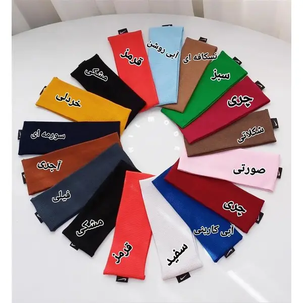 هدبند کبریتی اسپرت نخ پنبه زنانه کد 051 - 6