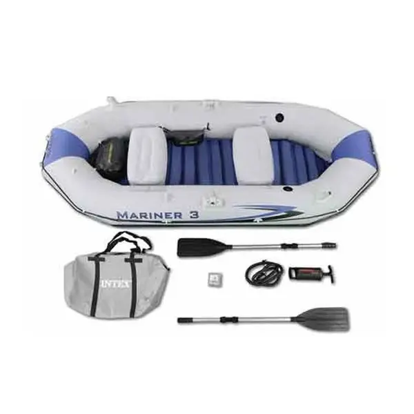 قایق بادی مارینر 3 نفره کف فایبر گلاس اینتکس مدل intex-68373 - 3