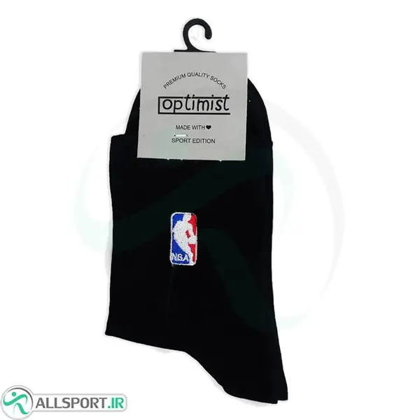 جوراب ورزشی ساق بلند مردانه تن پوش هنگامه مدل  پنبه دو کش اسپرت NBA - 4