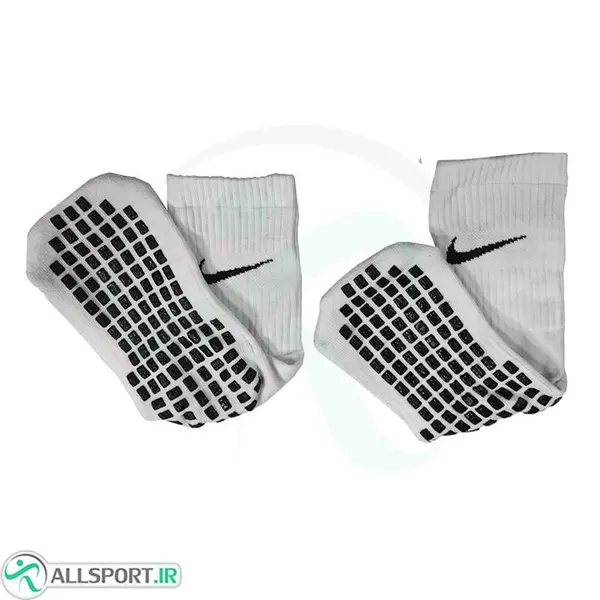 جوراب استپ دار نایک طرح اصلی Nike socks White - 2