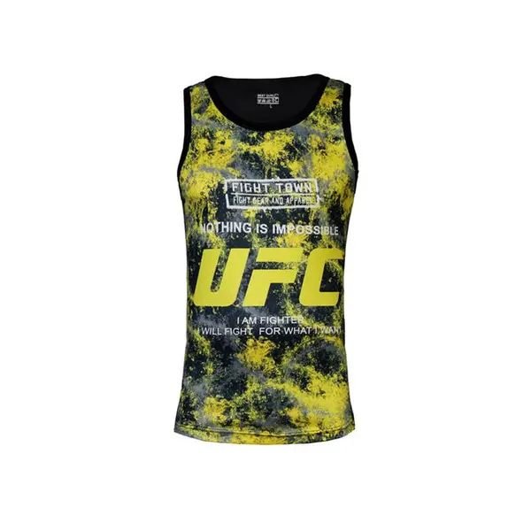 تاپ ورزشی UFC طرح آبرنگی