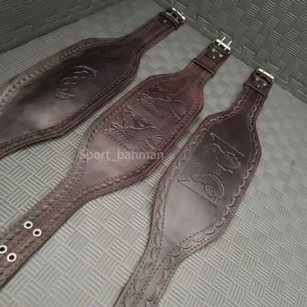 کمربند بدنسازی چرم 15 سانت - 2