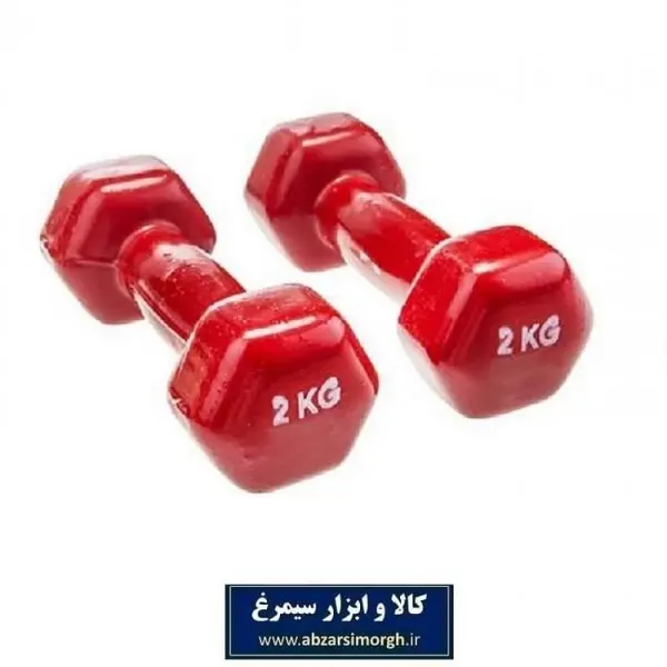 دمبل ایروبیک روکش دار 2 کیلویی - دو عددی - 3