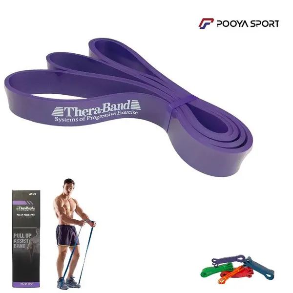کش پاور باند تراباند 32 میلیمتری بنفش اصل Thera Band - 2