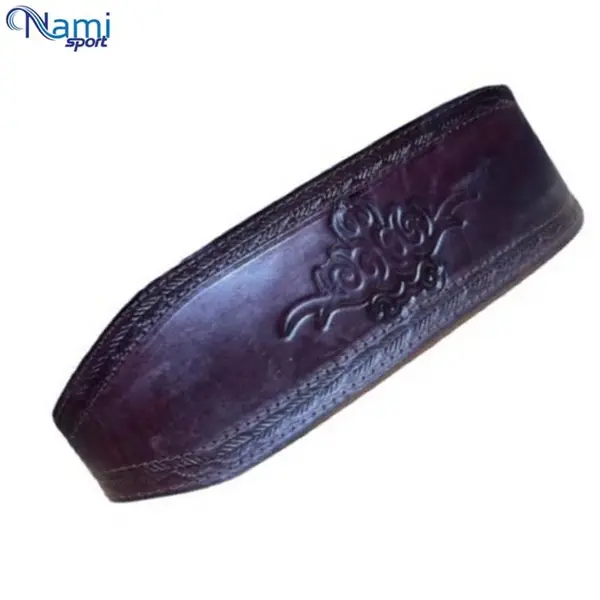 کمربند بدنسازی چرم Leather fitness belt - 2