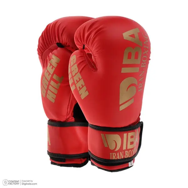 دستکش بوکس گرین هیل مدل super aiba به همراه کلاه - 6