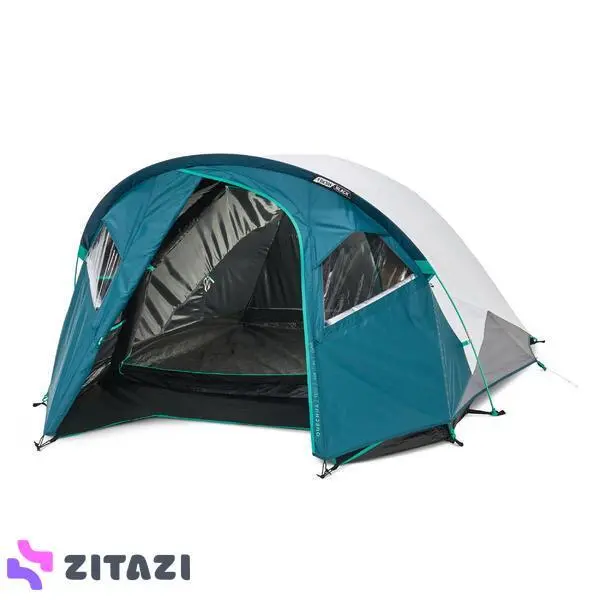 چادر مسافرتی کچوا 3 نفره مدل Quechua MH100 XL Fresh & Black