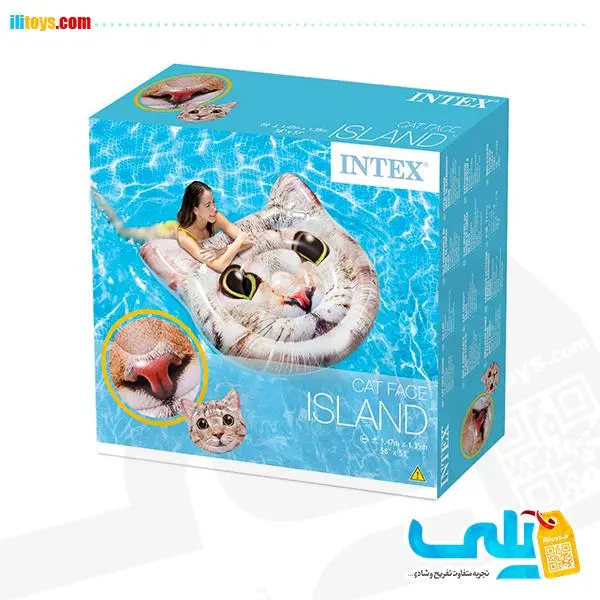 تشک بادی اینتکس طرح گربه 58784 - 4