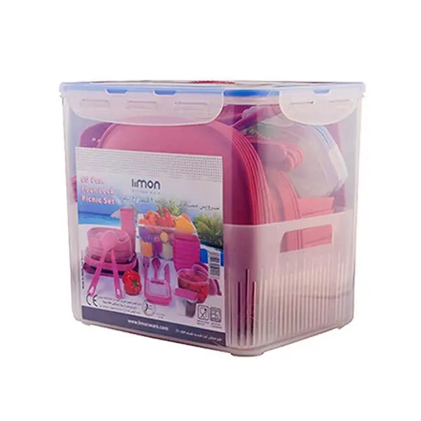 سرویس مسافرتی 60 پارچه 6 نفره لیمون کد 10635 - 5