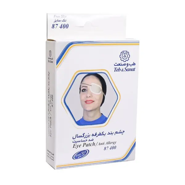 چشم بند یک طرفه بزرگسال طب و صنعت مدل 87400 - 6