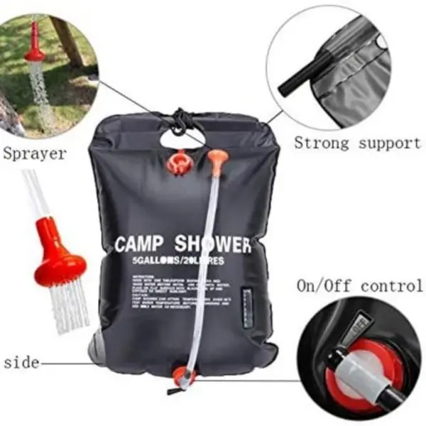 دوش سفری مدل Camp Shower ظرفیت 20 لیتر دوش سفری مدل Camp Shower ظرفیت 20 لیتر - 3
