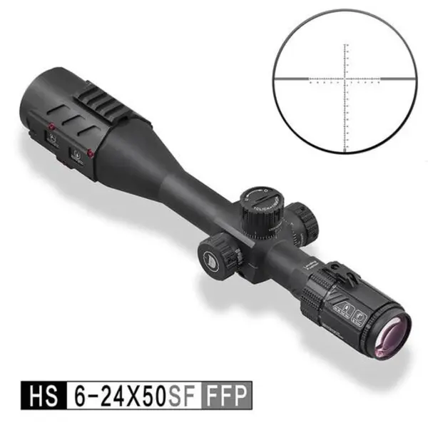 دوربین  تفنگ شکاری دیسکاوری HS 6.24.50 SF FFP با لنزهای HD  دارای رتیکل حک - 2