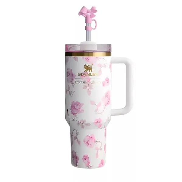 تراول ماگ استنلی مدل LoveShackFancy Holiday Quencher Limited edition گنجایش 1.18 لیتر - 2