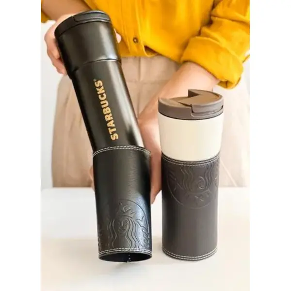 تراول ماگ استارباکس چرمی Starbucks - 2