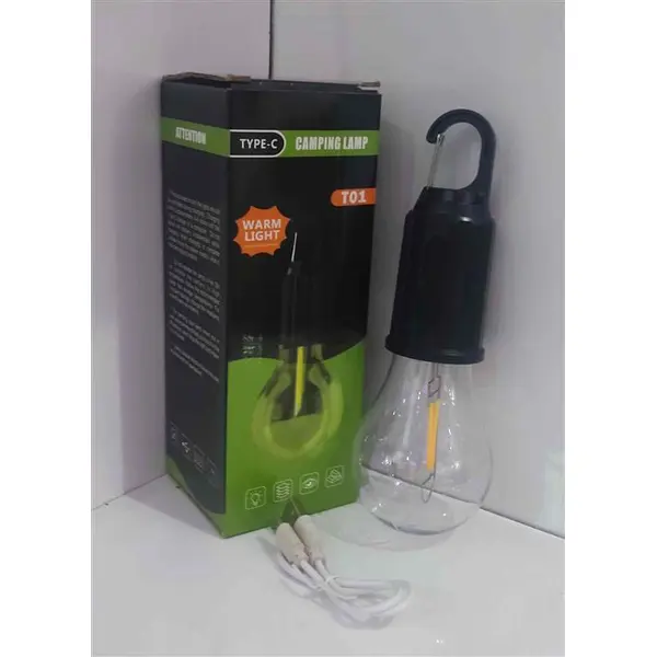 لامپ کمپینگ شارژی (رنگ نور آفتابی)مدل T01