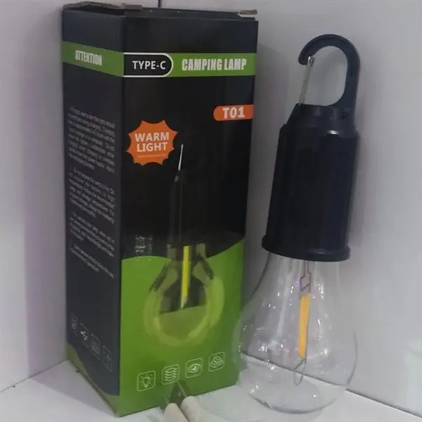 لامپ کمپینگ شارژی (رنگ نور آفتابی)مدل T01 - 3