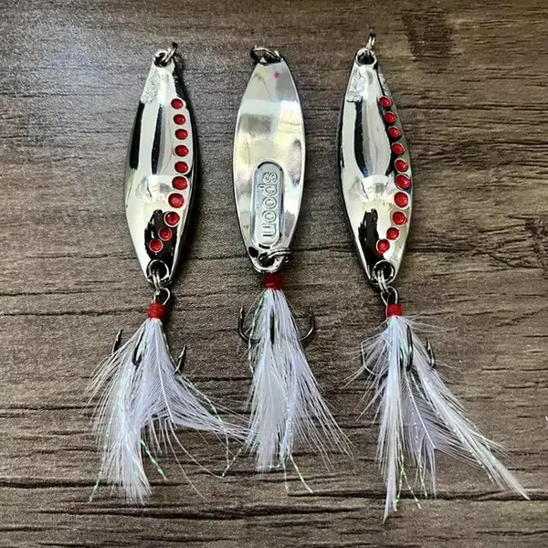 قاشقک ماهیگیری خال قرمز فیشینگ لور FISHING LURE مدل spoon  وزن 20 گرم طول 5.5 سانتی متر - 3