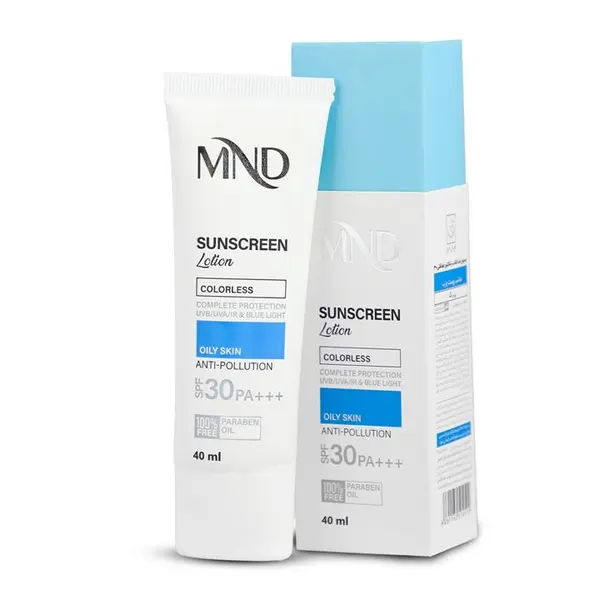 لوسیون ضدآفتاب با فاکتور حفاظتی 30 (SPF 30) مناسب پوست چرب ام ان دی 40 میلی‌لیتر mnd - 3