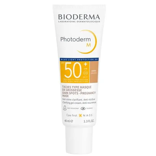 ضد آفتاب رنگی بایودرما حجم 40 میل رنگ گلد Bioderma Photoderm M Golden SPF50  3701129803714 - 6
