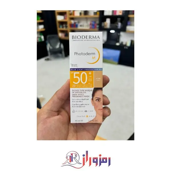 ضد آفتاب رنگی بایودرما حجم 40 میل رنگ گلد Bioderma Photoderm M Golden SPF50  3701129803714 - 2