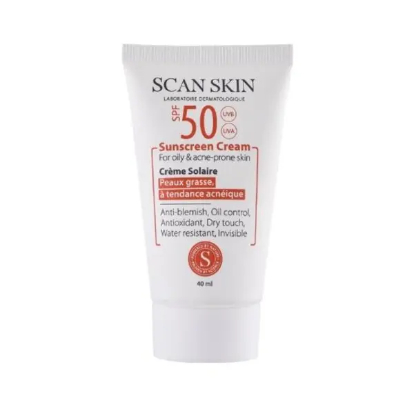 کرم ضد آفتاب بی رنگ اسکن اسکین 40 میلی | مناسب پوست های نرمال تا مختلط با SPF50 - 4