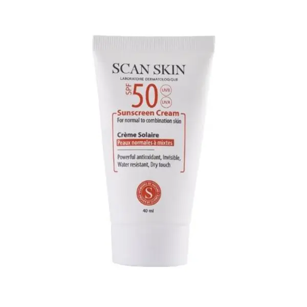 کرم ضد آفتاب بی رنگ اسکن اسکین 40 میلی | مناسب پوست های نرمال تا مختلط با SPF50 - 6