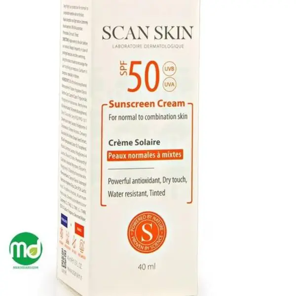 کرم ضد آفتاب بی رنگ اسکن اسکین 40 میلی | مناسب پوست های نرمال تا مختلط با SPF50 - 3