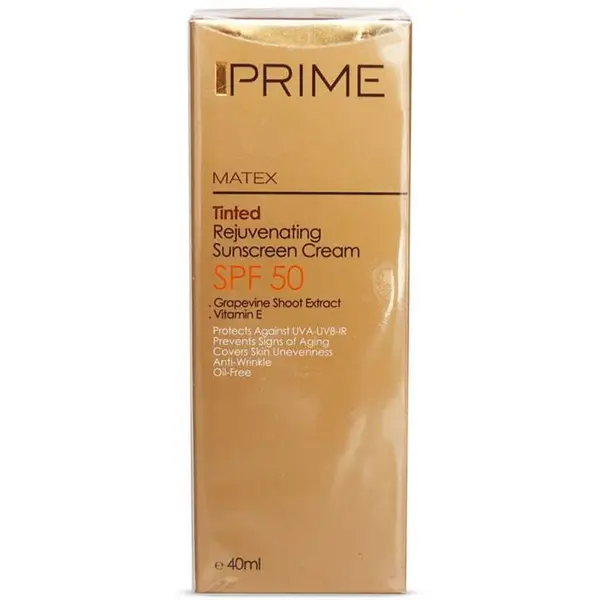 پریم  کرم ضد آفتاب رنگی جوان کننده متکس 40 میل -spf50 matex - 2
