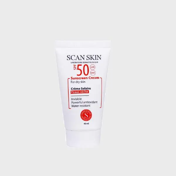 کرم ضد آفتاب اسکن اسکین پوست خشک 50 SPF حجم 40 میلSCAN SKIN SUNSCREEN CREAM FOR DRY SKIN SPF50 40 ML - 2